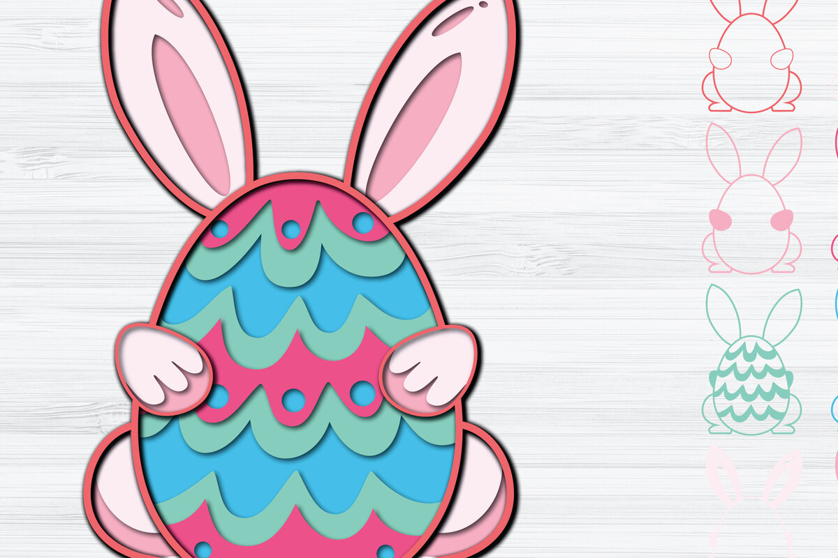 Σετ των 2 Intra απο ξύλο plywood 3mm-4mm πάχος -   με κομμένο χαρτί για το πασχαλινό αυγό Δίασταση 1200x1200 cm INTRAFABR-25353297