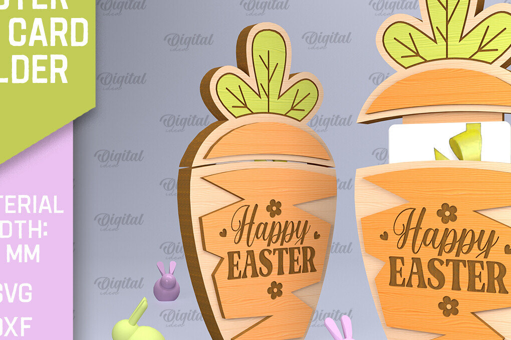 Σετ των 2 Intra απο ξύλο plywood 3mm-4mm πάχος - Θήκη Πασχαλινής Δωροθήκης Laser Cut Δίασταση 15x15 cm INTRAFABR-90351285