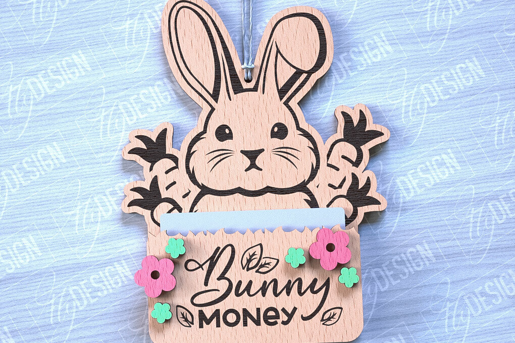 Σετ των 2 Intra απο ξύλο plywood 3mm-4mm πάχος - Θήκη Πασχαλινής Δωροκάρτας Laser Cut | CNC Δίασταση 15x15 cm INTRAFABR-88358303