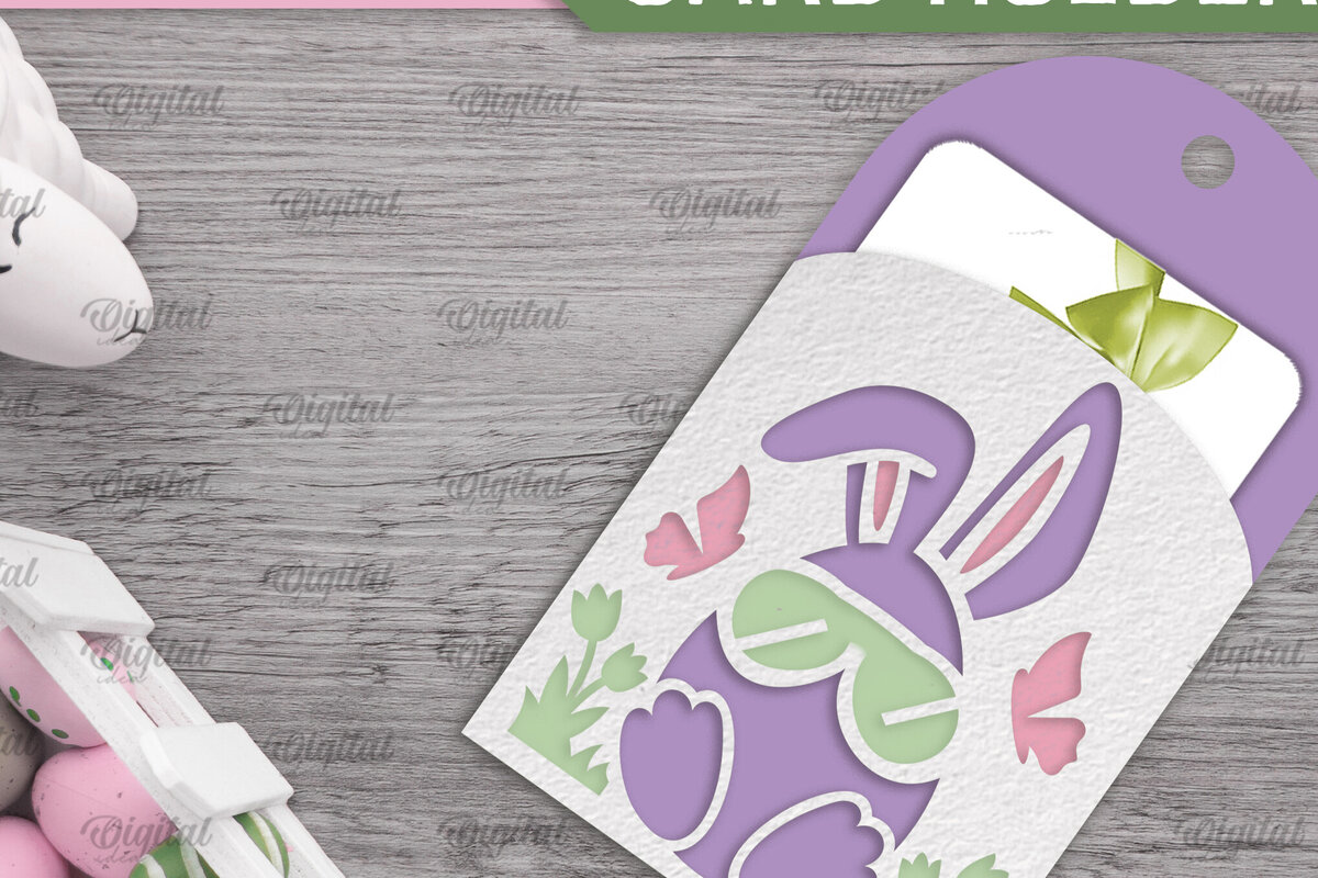 Σετ των 2 Intra απο ξύλο plywood 3mm-4mm πάχος - Πασχαλινή κάρτα δώρου Ετικέτα Laser cut Δίασταση 15x15 cm INTRAFABR-92463452