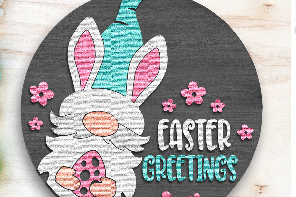 Intra απο ξύλο plywood 3mm-4mm πάχος - Πασχαλινές ευχές , Πινακίδα πόρτας με στρώσεις Δίασταση 15x15 cm INTRAFABR-113946453