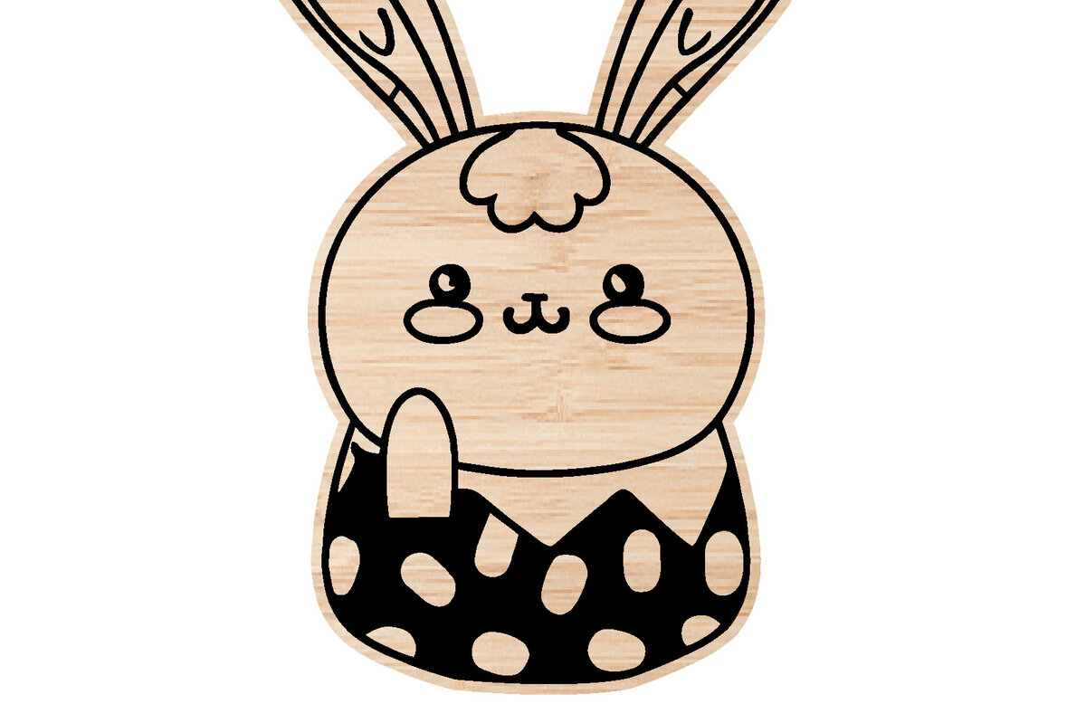 Intra απο ξύλο plywood 3mm-4mm πάχος - Πασχαλινό Laser Cut  Δίασταση 40x50 cm INTRAFABR-61626304