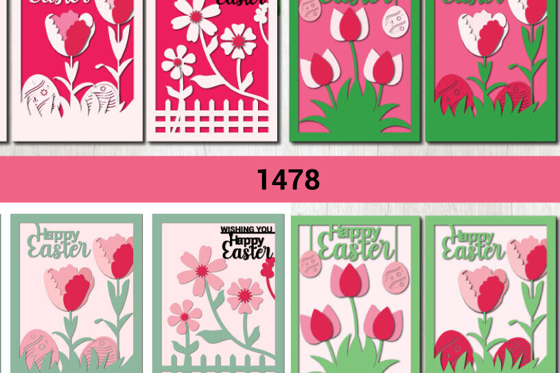 Σετ των 3 Intra απο ξύλο plywood 3mm-4mm πάχος - Πασχαλινή Δωροκάρτα  Πακέτο 1478 Δίασταση 15x15 cm INTRAFABR-116646979