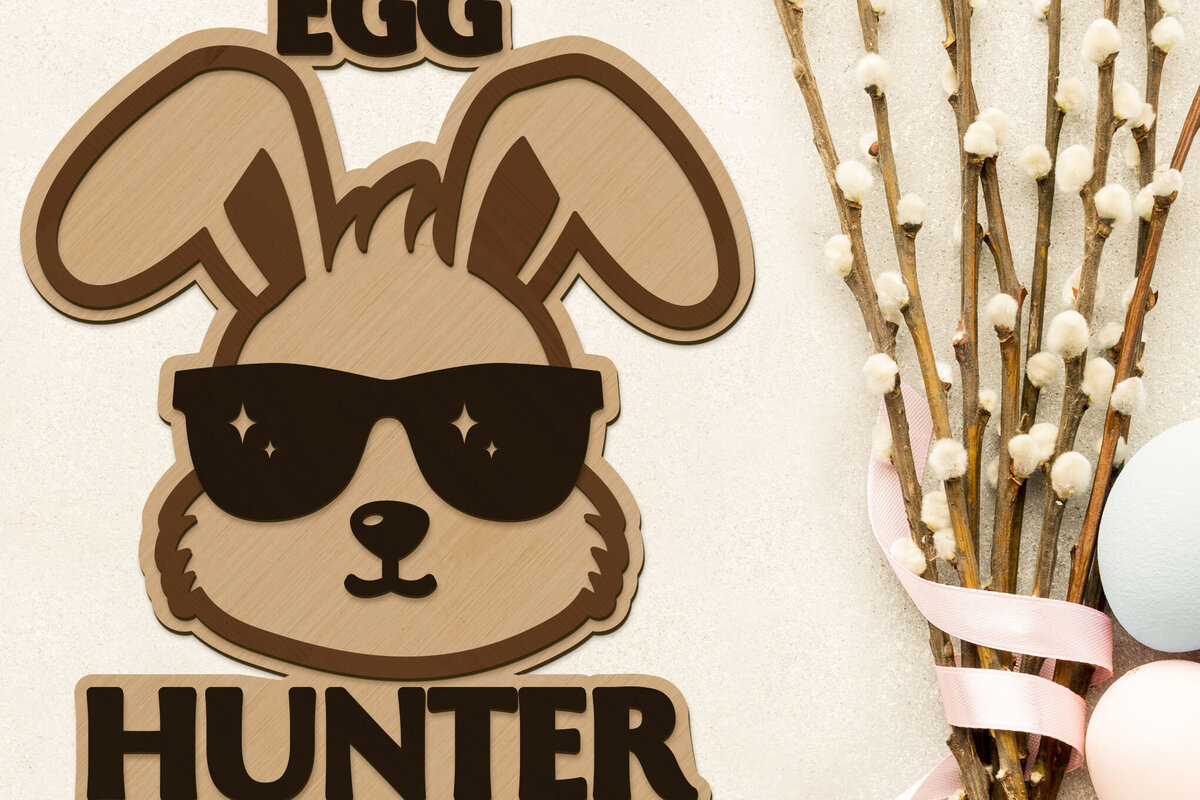 Σετ των 3 Intra απο ξύλο plywood 3mm-4mm πάχος - Πρότυπο κοπής λέιζερ με στρώσεις Πάσχας Δίασταση 6x7 cm INTRAFABR-90119268