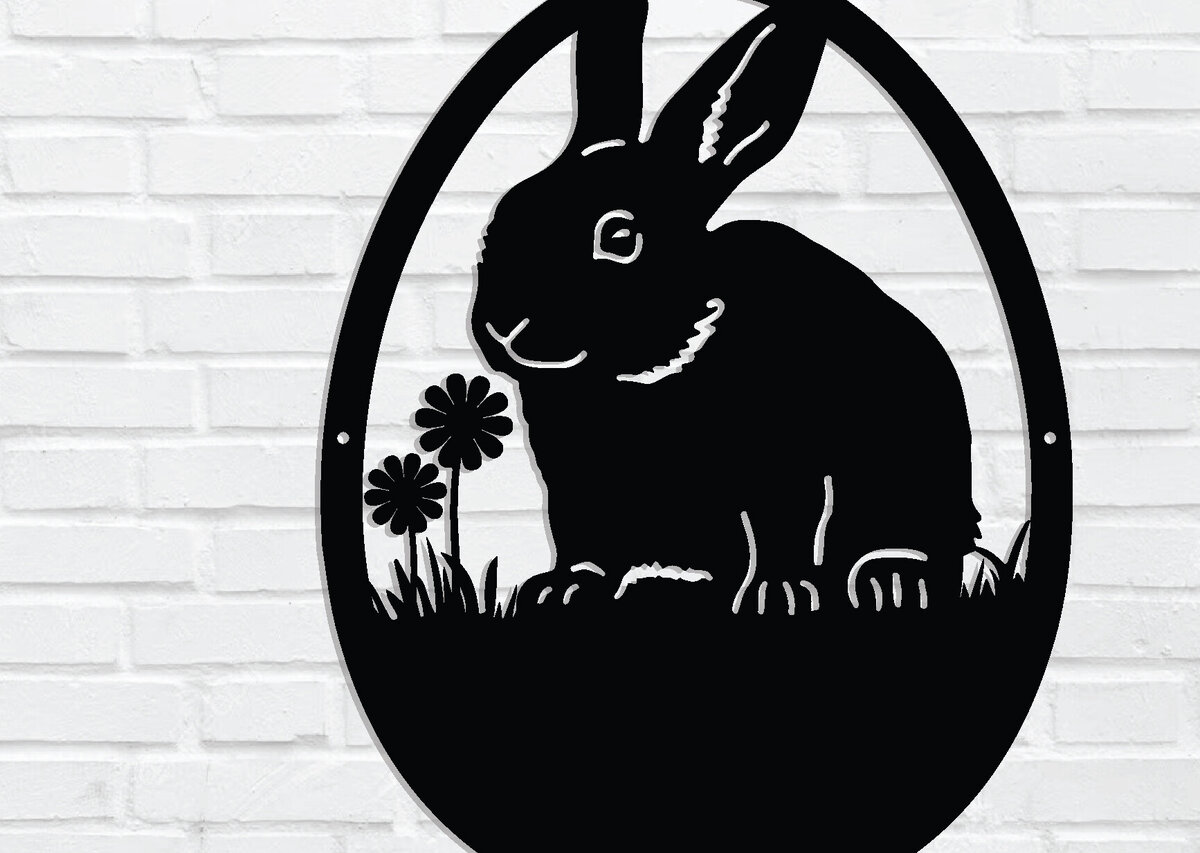 Σετ των 3 Intra απο ξύλο plywood 3mm-4mm πάχος - Πασχαλινή μεταλλική πινακίδα,  κοπής με λέιζερ τοίχου Δίασταση 4x4 cm INTRAFABR-90073506