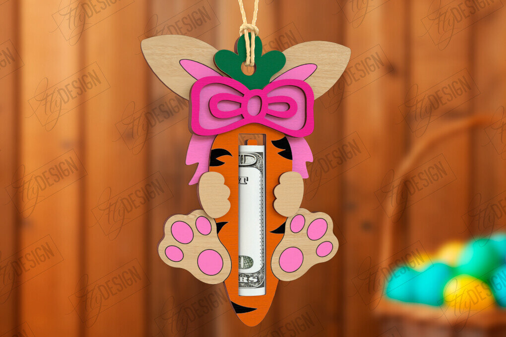 Σετ των 2 Intra απο ξύλο plywood 3mm-4mm πάχος - Πασχαλινός Χρηματοφύλακας | Ευχετήριες κάρτες Δίασταση 15x15 cm INTRAFABR-115496407