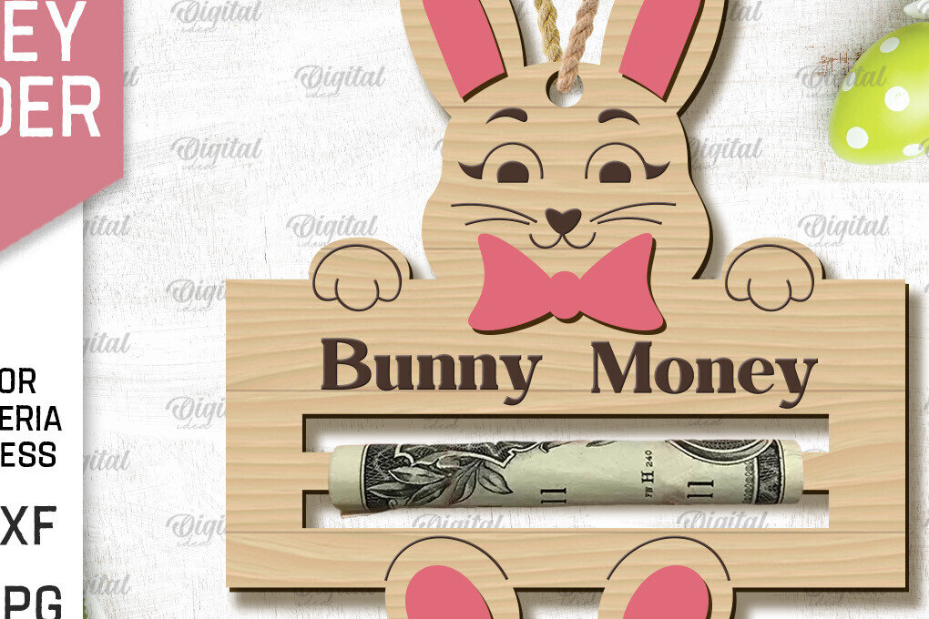 Σετ των 2 Intra απο ξύλο plywood 3mm-4mm πάχος - Πασχαλινή θήκη χρημάτων με λέιζερ Δίασταση 15x15 cm INTRAFABR-90802012