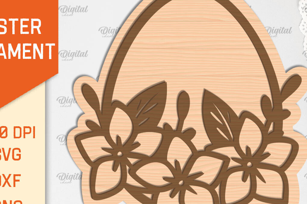 Σετ των 3 Intra απο ξύλο plywood 3mm-4mm πάχος - Πασχαλινό στολίδι Laser cut. Αυγό  Δίασταση 6x6 cm INTRAFABR-89688817