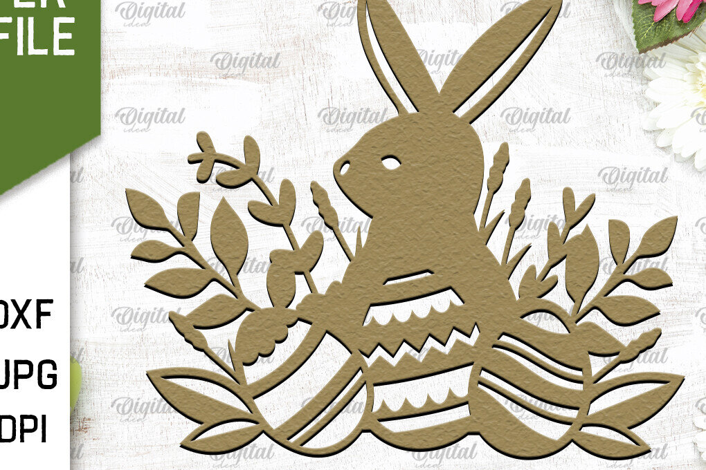 Σετ των 2 Intra απο ξύλο plywood 3mm-4mm πάχος - Πασχαλινό χαρτί κοπής. Πασχαλινή διακόσμηση με λέιζερ Δίασταση 15x15 cm INTRAFABR-89435175