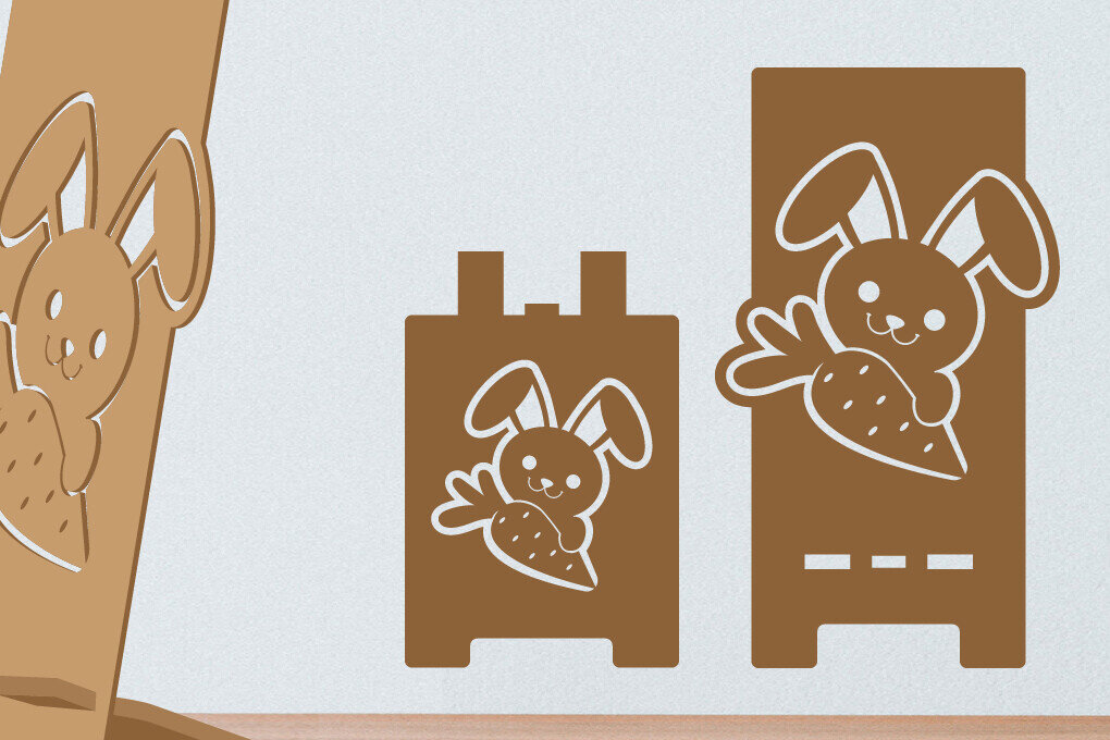 Σετ των 3 Intra απο ξύλο plywood 3mm-4mm πάχος - Πασχαλινό Τηλεφωνικό Σταντ | Πασχαλινή θήκη τηλεφώνου Δίασταση 5x7 cm INTRAFABR-115799302