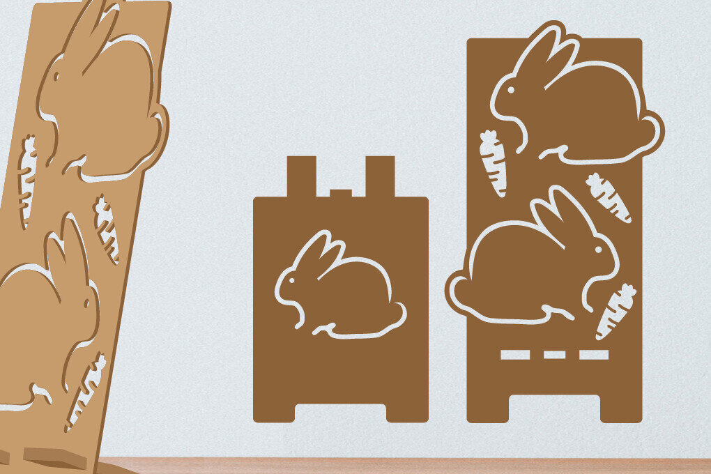 Σετ των 3 Intra απο ξύλο plywood 3mm-4mm πάχος - Πασχαλινό Τηλεφωνικό Σταντ | Πασχαλινή θήκη τηλεφώνου Δίασταση 5x7 cm INTRAFABR-116323593