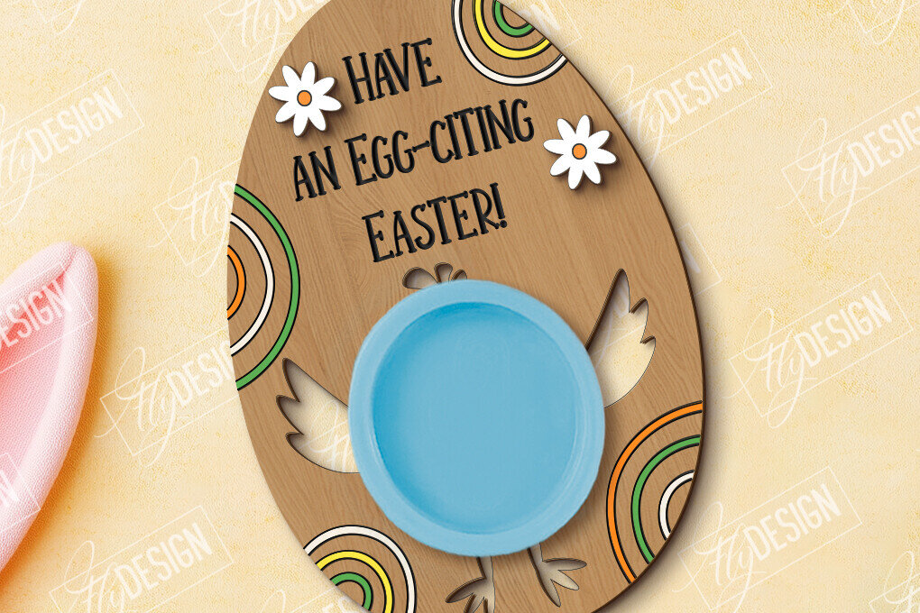 Σετ των 2 Intra απο ξύλο plywood 3mm-4mm πάχος - Δωροκάρτα Πασχαλινής Ζύμης |  CNC Δίασταση 15x15 cm INTRAFABR-117707950