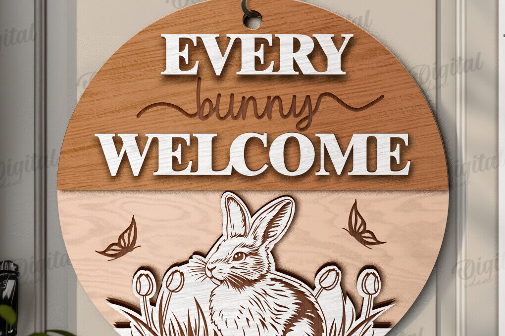 Σετ των 3 Intra απο ξύλο plywood 3mm-4mm πάχος - Πασχαλινή στρογγυλή πινακίδα  Δίασταση 15x15 cm INTRAFABR-118490337