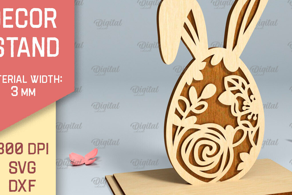 Σετ των 3 Intra απο ξύλο plywood 3mm-4mm πάχος - Πασχαλινό περίπτερο . Πασχαλινή διακόσμηση με λέιζερ Δίασταση 15x15 cm INTRAFABR-90890486