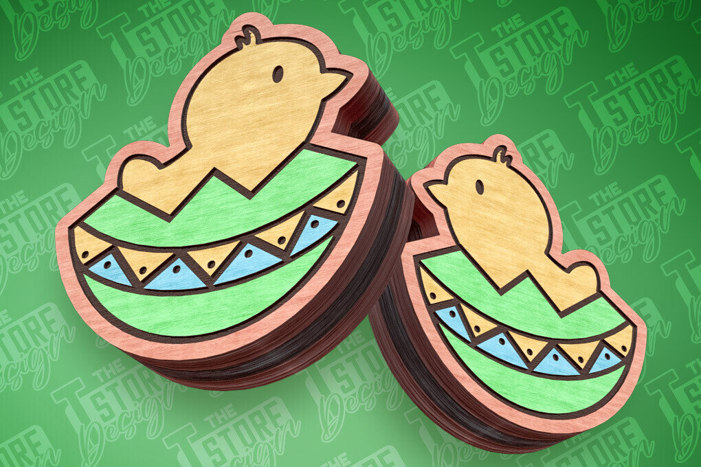 Σετ των 3 Intra απο ξύλο plywood 3mm-4mm πάχος - Πασχαλινά σκουλαρίκια με λέιζερ | Αυγά Δίασταση 3x3 cm INTRAFABR-91373814