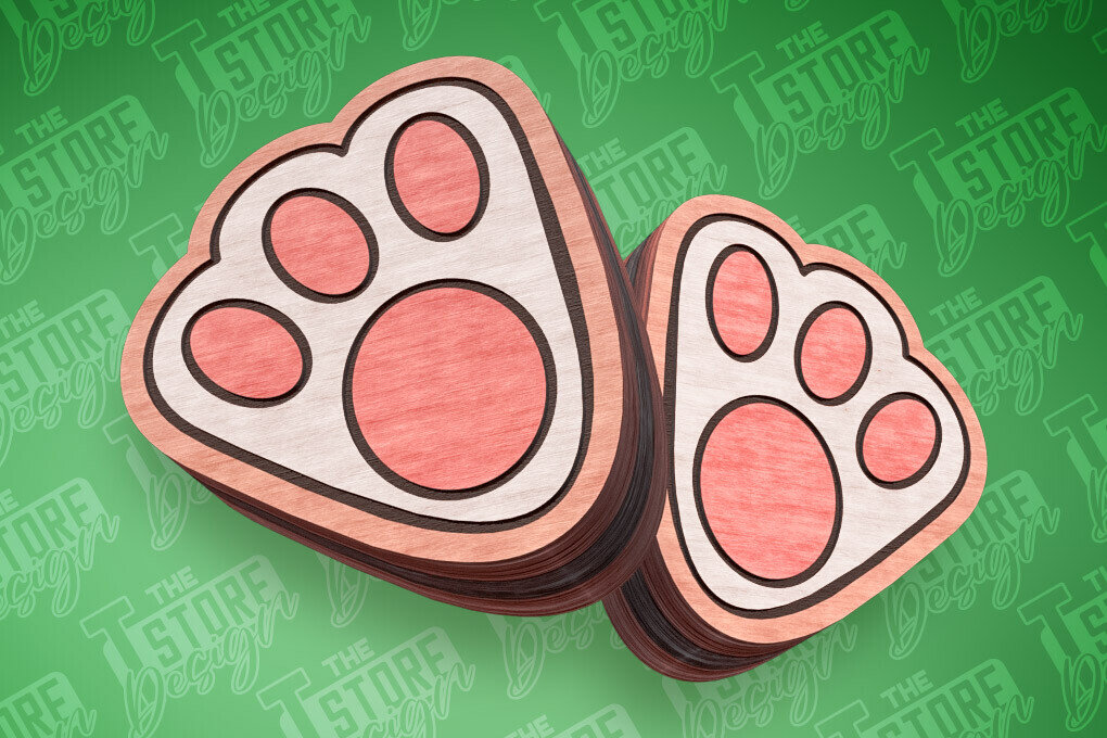 Σετ των 3 Intra απο ξύλο plywood 3mm-4mm πάχος - Πασχαλινά σκουλαρίκια με λέιζερ | Πόδια Δίασταση 3x3 cm INTRAFABR-91373441