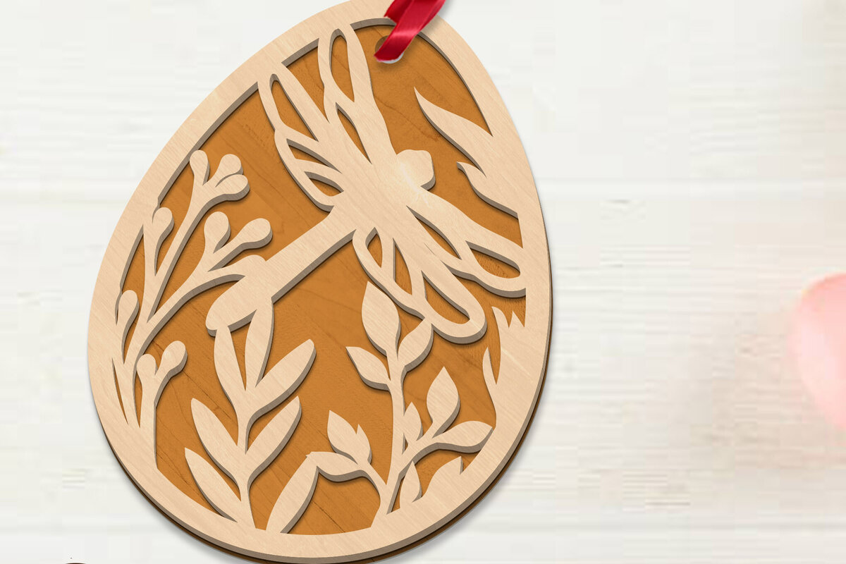 Σετ των 3 Intra απο ξύλο plywood 3mm-4mm πάχος - Διακοσμητικό κομμένο  με στρώσεις πασχαλινής ετικέτας Δίασταση 3x4 cm INTRAFABR-89292583