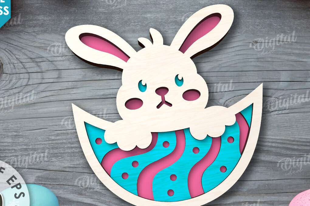 Σετ των 2 Intra απο ξύλο plywood 3mm-4mm πάχος - Πασχαλινός δίσκος με λέιζερ. Πασχαλινό  Δίασταση 15x15 cm INTRAFABR-116898496