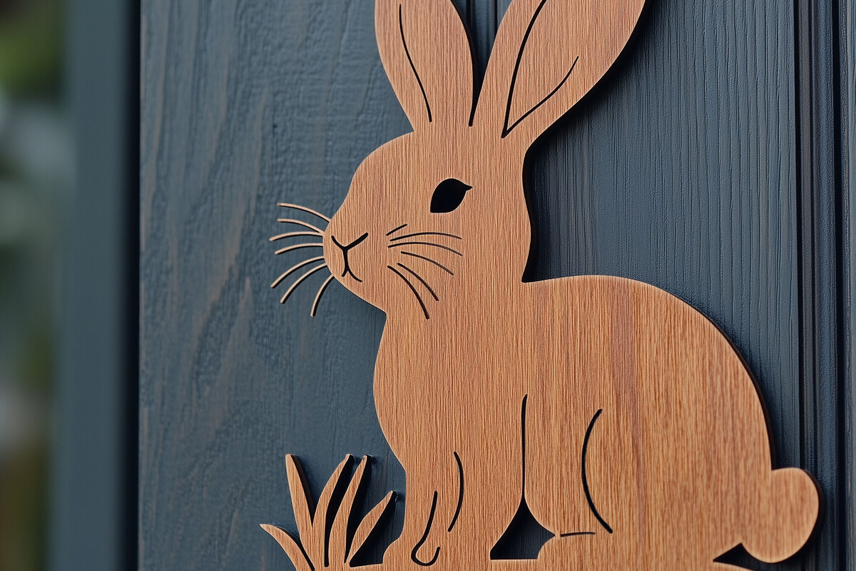 Σετ των 3 Intra απο ξύλο plywood 3mm-4mm πάχος -  αποκοπής   Door Sign Welcome Δίασταση 4x4 cm INTRAFABR-116796536