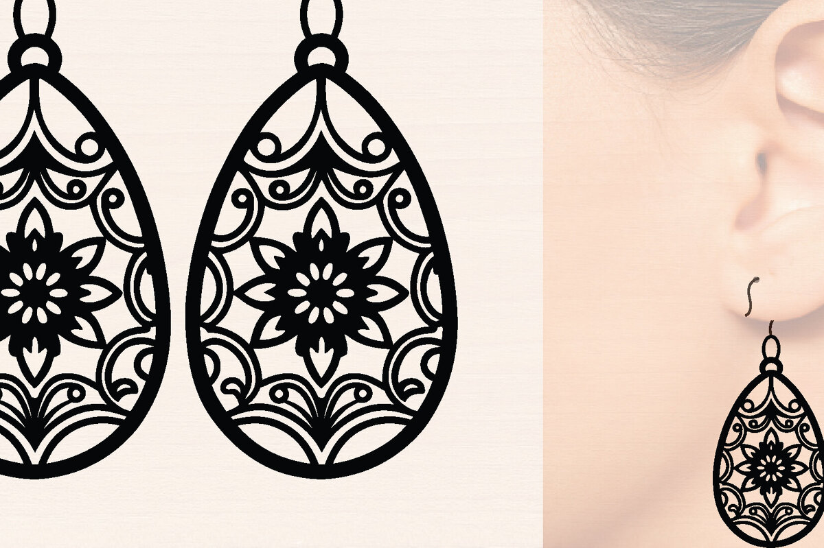 Intra απο ξύλο plywood 3mm-4mm πάχος - Πασχαλινά Ξύλινα Σκουλαρίκια Laser Cut  Δίασταση 3000x3000 cm INTRAFABR-116428187