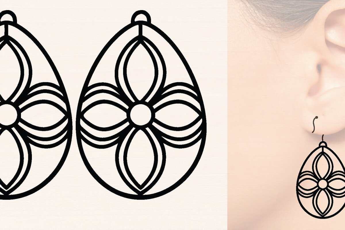 Intra απο ξύλο plywood 3mm-4mm πάχος - Πασχαλινά Ξύλινα Σκουλαρίκια Laser Cut  Δίασταση 3000x3000 cm INTRAFABR-116428395