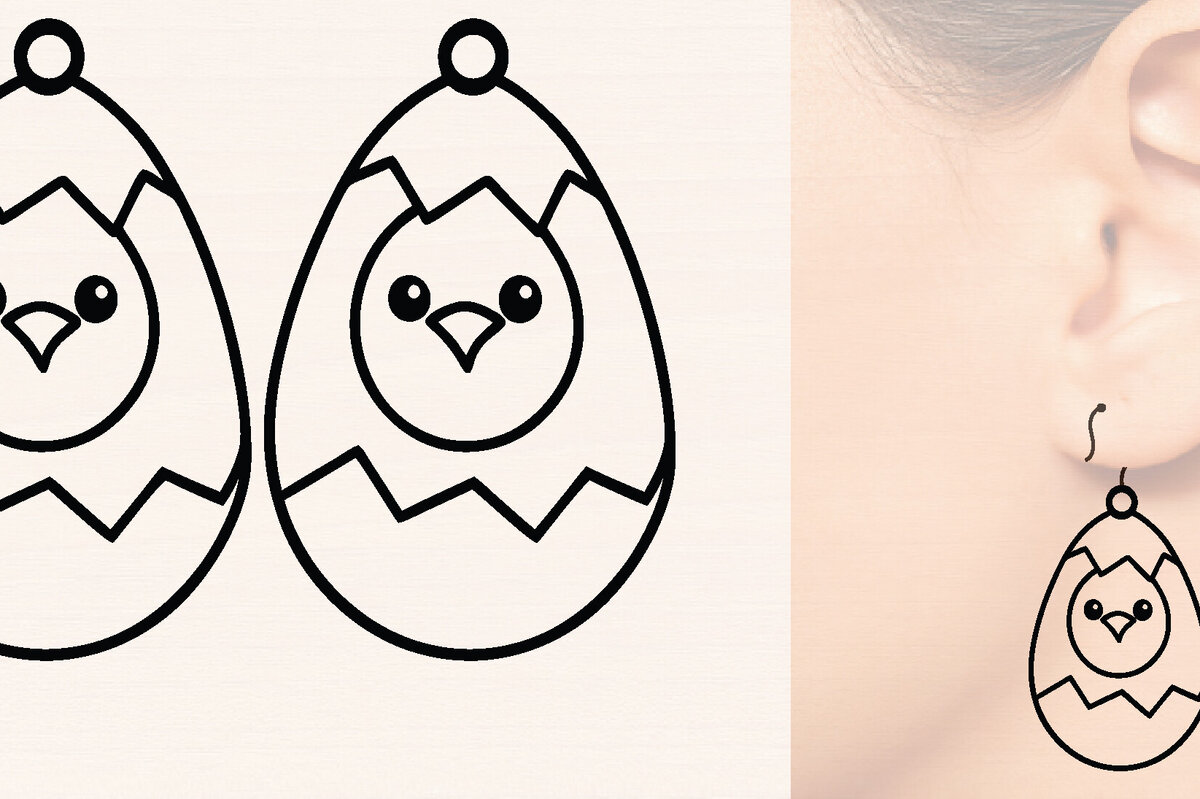 Intra απο ξύλο plywood 3mm-4mm πάχος - Πασχαλινά Ξύλινα Σκουλαρίκια Laser Cut  Δίασταση 3000x3000 cm INTRAFABR-116428839