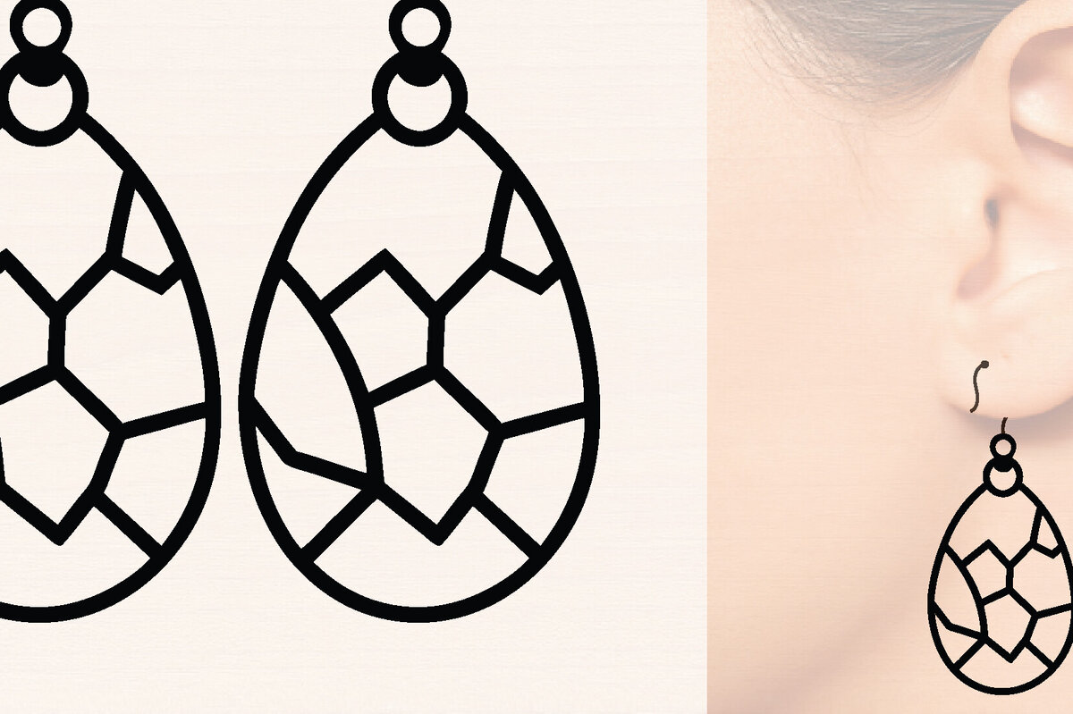 Intra απο ξύλο plywood 3mm-4mm πάχος - Πασχαλινά Ξύλινα Σκουλαρίκια Laser Cut  Δίασταση 3000x3000 cm INTRAFABR-116429064