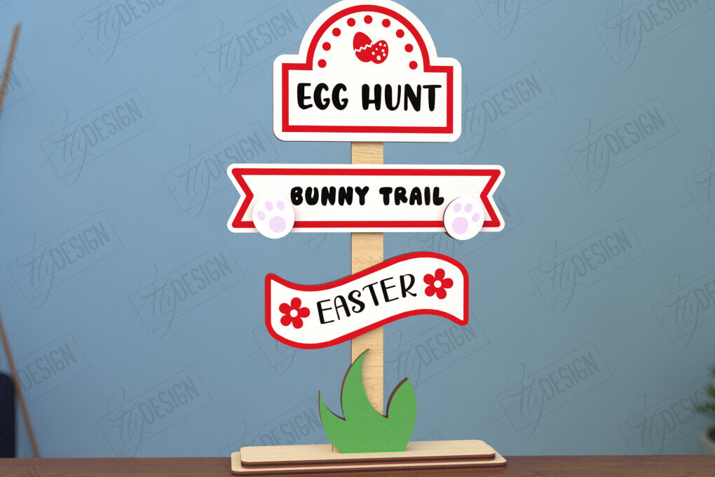 Σετ των 2 Intra απο ξύλο plywood 3mm-4mm πάχος - Πασχαλινή Ξύλινη Πινακίδα | Πασχαλινό περίπτερο | CNC Δίασταση 15x15 cm INTRAFABR-117197303