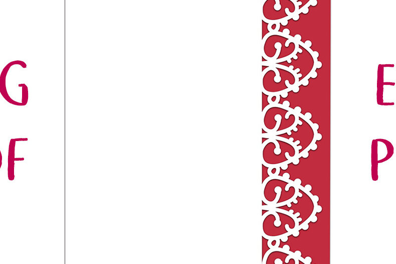 Σετ των 3 Intra απο ξύλο plywood 3mm-4mm πάχος -  κοπής  κάρτας με ανατολική δαντέλα Δίασταση 7x5 cm INTRAFABR-14346340