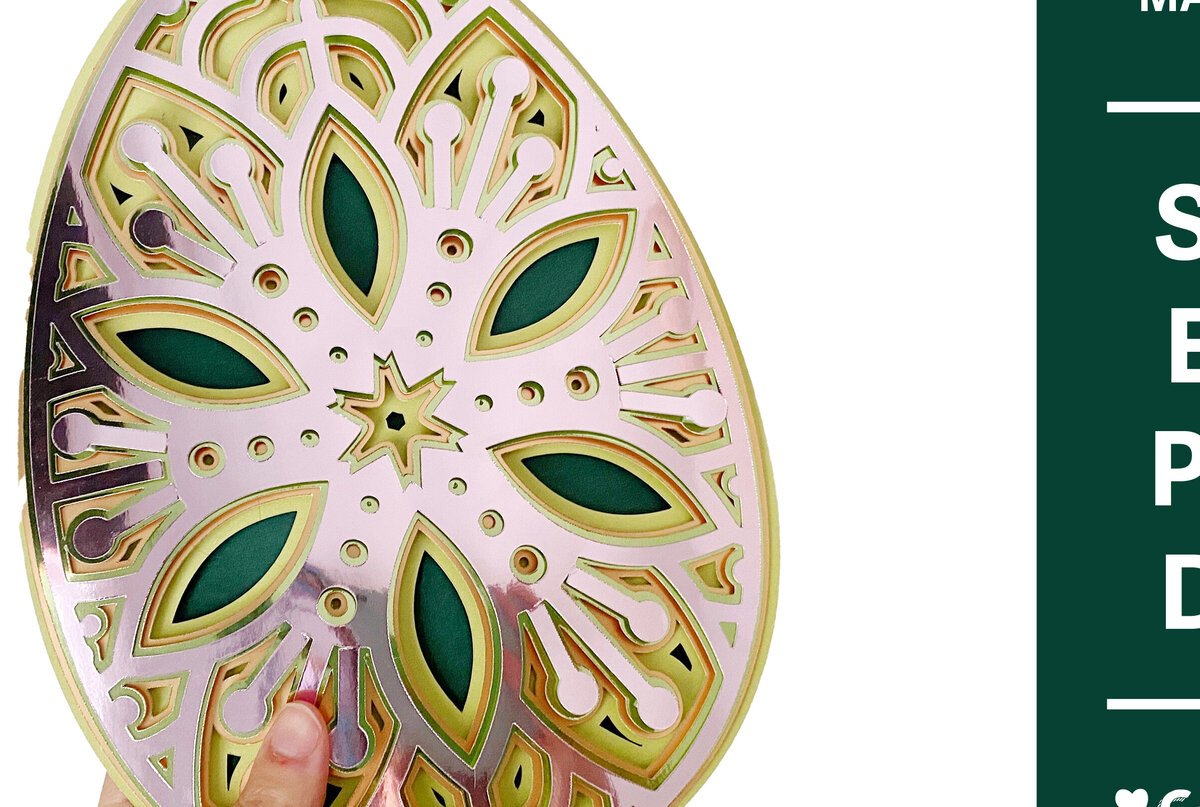 Intra απο ξύλο plywood 3mm-4mm πάχος - Egg Layered Mandala  Δίασταση 30x30 cm INTRAFABR-89764437