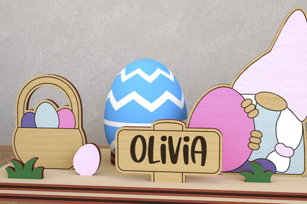 Σετ των 2 Intra απο ξύλο plywood 3mm-4mm πάχος - Αυγοστάσιο για το Πάσχα | Πασχαλινή αυγοθήκη Δίασταση 15x15 cm INTRAFABR-116205456