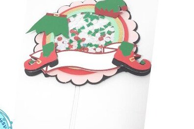 Σετ των 3 Intra απο ξύλο plywood 3mm-4mm πάχος - Elf Costume Shaker Topper  Δίασταση 20x20 cm INTRAFABR-35004364