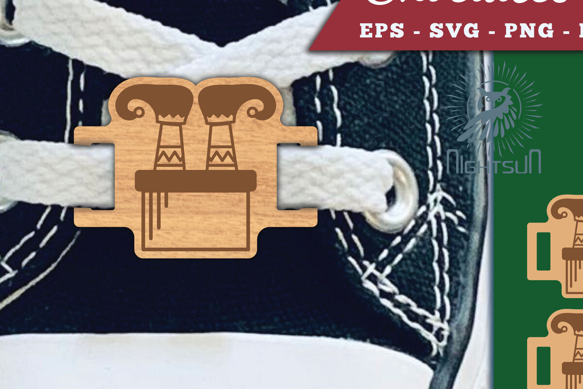 Intra απο ξύλο plywood 3mm-4mm πάχος - Κορδόνια με πόδια ξωτικού Ετικέτες Laser Cut  2 Δίασταση 20x20 cm INTRAFABR-112294909