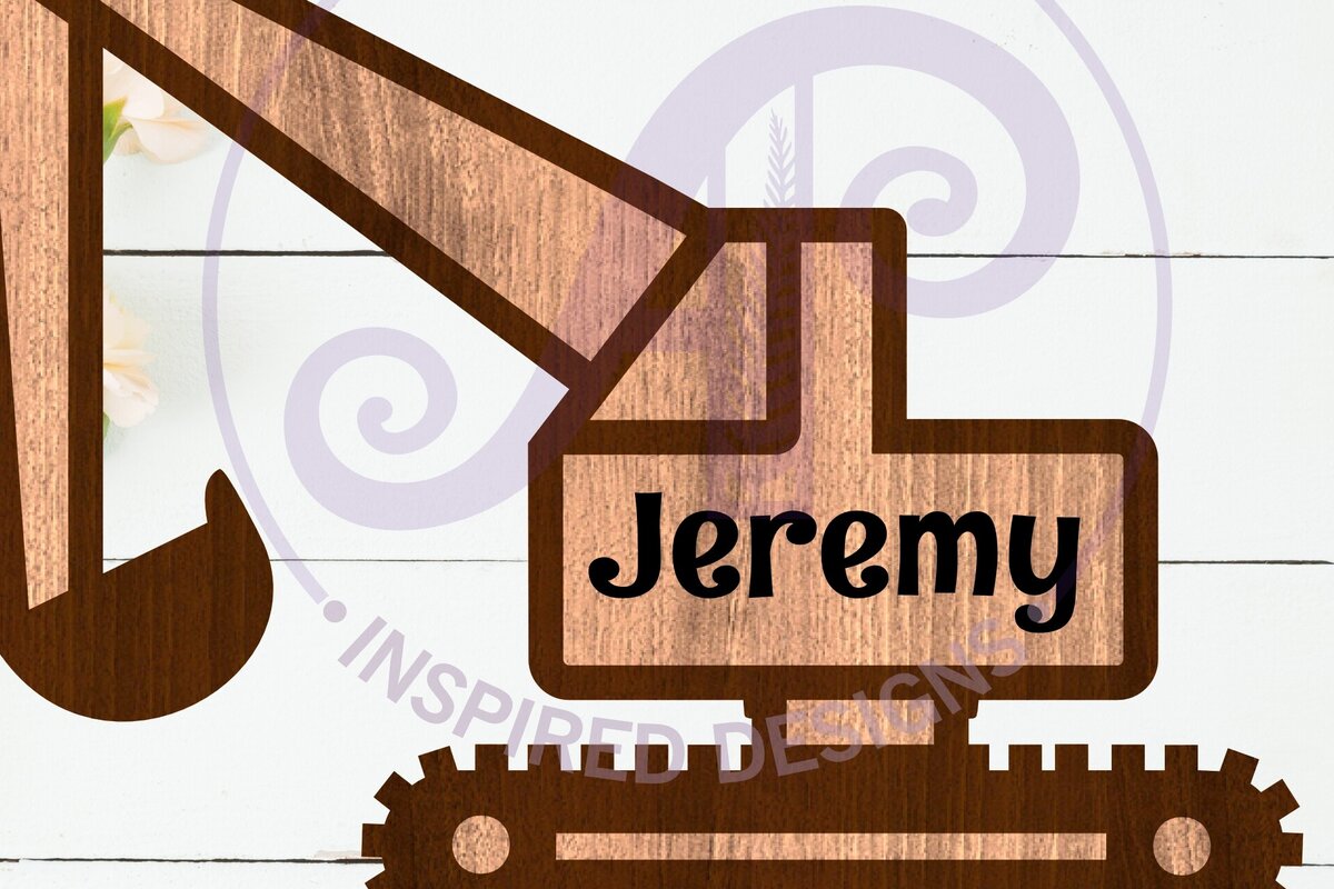 Σετ των 2 Intra απο ξύλο plywood 3mm-4mm πάχος - Περίγραμμα οχήματος κατασκευής εκσκαφέων Δίασταση 30x20 cm INTRAFABR-111089005