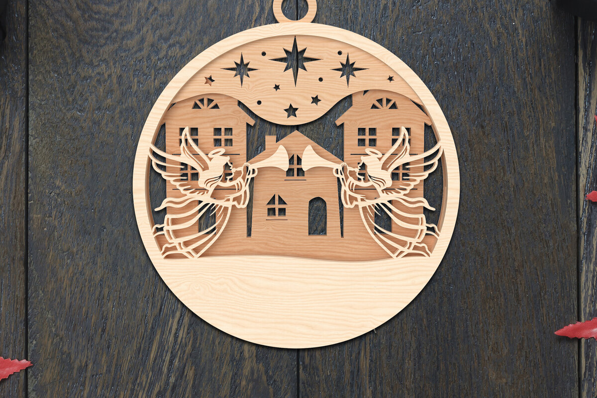 Σετ των 3 Intra απο ξύλο plywood 3mm-4mm πάχος - Στολίδι Fairies Cut Laser  Δίασταση 6x6 cm INTRAFABR-106791162