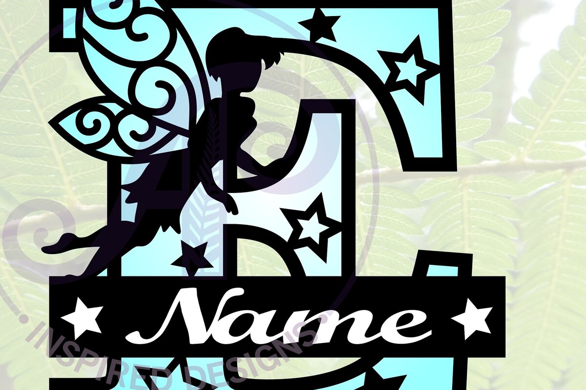 Intra απο ξύλο plywood 3mm-4mm πάχος - Fairy Letter E Μονόγραμμα  Cut  Δίασταση 30x20 cm INTRAFABR-69040565