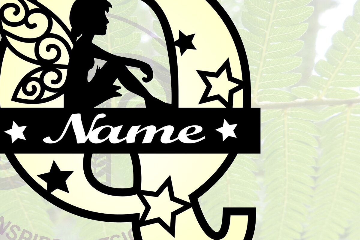 Intra απο ξύλο plywood 3mm-4mm πάχος - Fairy Letter Q Μονόγραμμα  Cut  Δίασταση 30x20 cm INTRAFABR-69041204