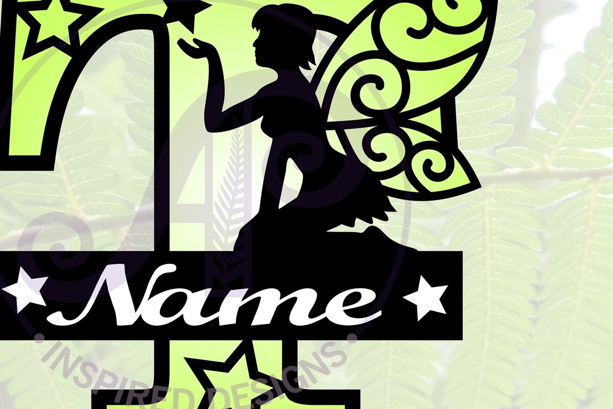 Intra απο ξύλο plywood 3mm-4mm πάχος -  αποκοπής μονόγραμμα  Fairy Letter T Δίασταση 30x20 cm INTRAFABR-69041541