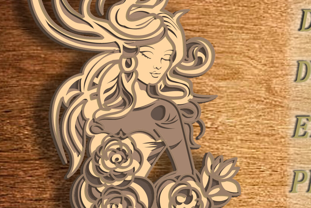 Intra απο ξύλο plywood 3mm-4mm πάχος - Fairy Multilayer /3D Fierytale Layered Δίασταση 30x20 cm INTRAFABR-76096824