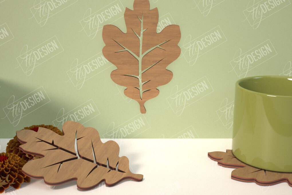 Intra απο ξύλο plywood 3mm-4mm πάχος - Φθινοπωρινό φύλλο | Φθινοπωρινά Σύμβολα | Φθινοπωρινή σεζόν Δίασταση 30x20 cm INTRAFABR-103509886