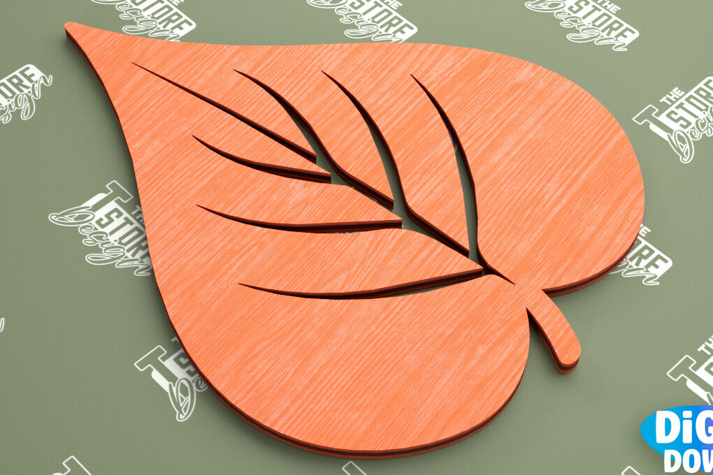 Intra απο ξύλο plywood 3mm-4mm πάχος - Φθινοπωρινό φύλλο | Φθινοπωρινά Σύμβολα | Φθινοπωρινή σεζόν Δίασταση 30x20 cm INTRAFABR-103451885