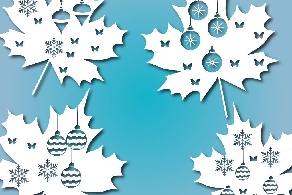 Σετ των 3 Intra απο ξύλο plywood 3mm-4mm πάχος - Φθινοπωρινά φύλλα Χριστουγεννιάτικο στολίδι Πακέτο Δίασταση 6x6 cm INTRAFABR-40975986