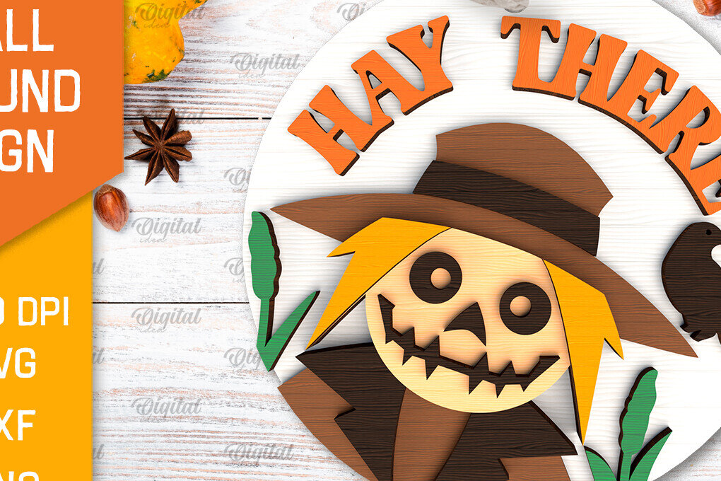 Intra απο ξύλο plywood 3mm-4mm πάχος - Στρογγυλή πινακίδα πτώσης με λέιζερ. Φθινοπωρινό σημάδι Δίασταση 30x20 cm INTRAFABR-103233329