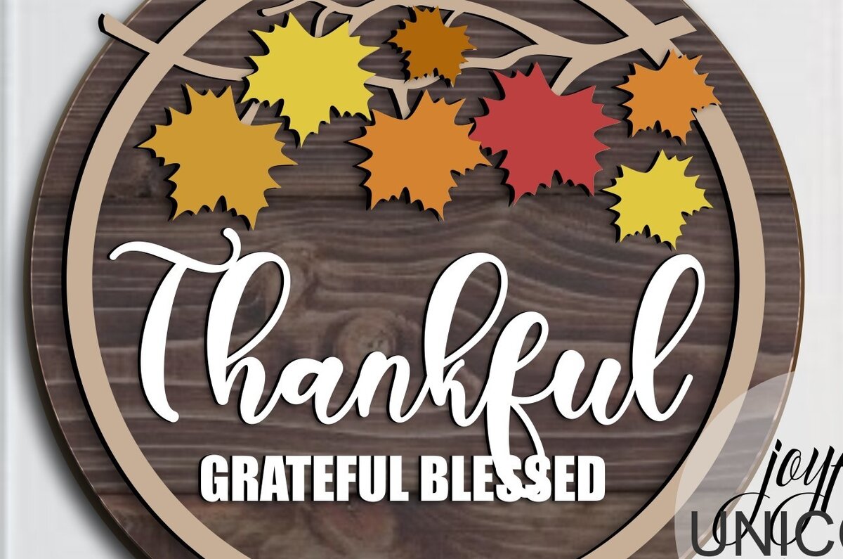 Σετ των 2 Intra απο ξύλο plywood 3mm-4mm πάχος - Φθινοπωρινό Σήμα καλωσορίσματος  Δίασταση 20x20 cm INTRAFABR-71704969