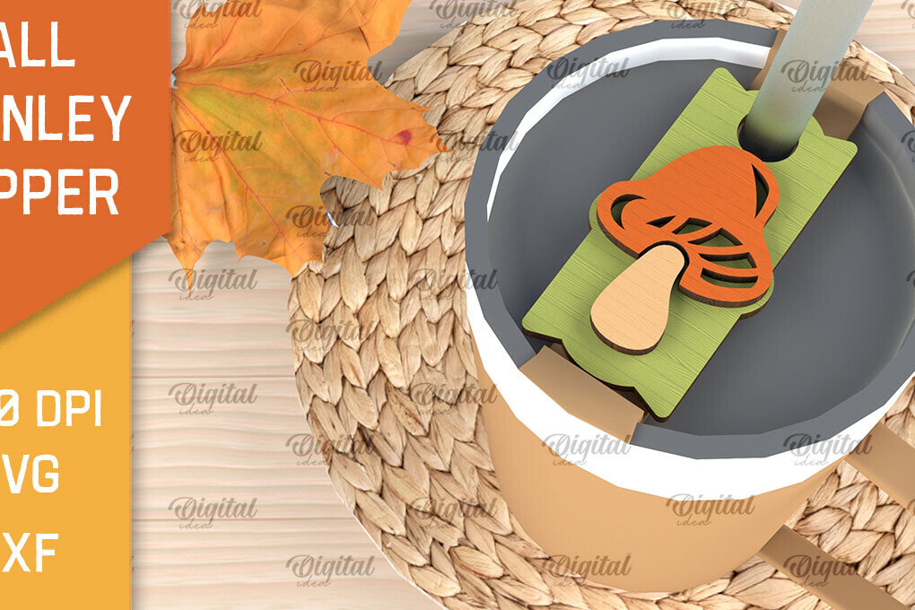 Intra απο ξύλο plywood 3mm-4mm πάχος - Fall Stanley Topper Laser Cut Design Δίασταση 30x20 cm INTRAFABR-103942601