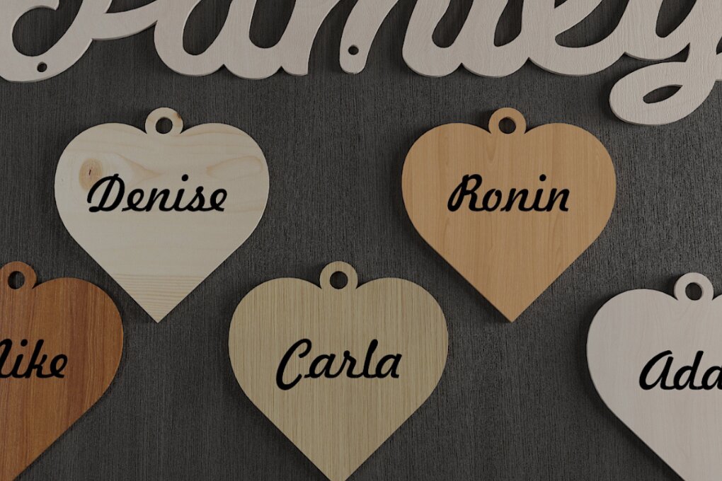 Σετ των 3 Intra απο ξύλο plywood 3mm-4mm πάχος - Ημερολόγιο οικογενειακών εορτασμών 046 Δίασταση 4x4 cm INTRAFABR-117714182