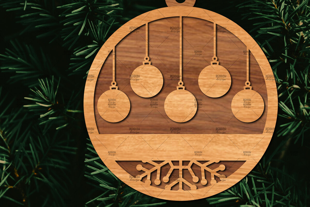 Σετ των 2 Intra απο ξύλο plywood 3mm-4mm πάχος - Οικογενειακή Χριστουγεννιάτικη Διακόσμηση Laser Cut  Δίασταση 20x20 cm INTRAFABR-107179052