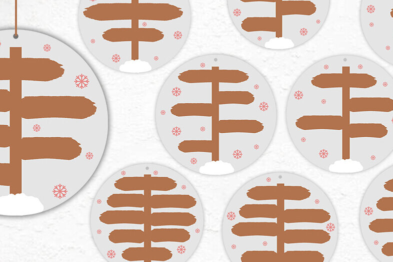 Σετ των 2 Intra απο ξύλο plywood 3mm-4mm πάχος - Οικογενειακό Χριστουγεννιάτικο Στολίδι Png, Βόρειος Πόλος Δίασταση 20x25 cm INTRAFABR-109876282