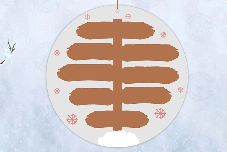 Σετ των 2 Intra απο ξύλο plywood 3mm-4mm πάχος - Οικογενειακό Χριστουγεννιάτικο Στολίδι Png  Δίασταση 20x25 cm INTRAFABR-109874761