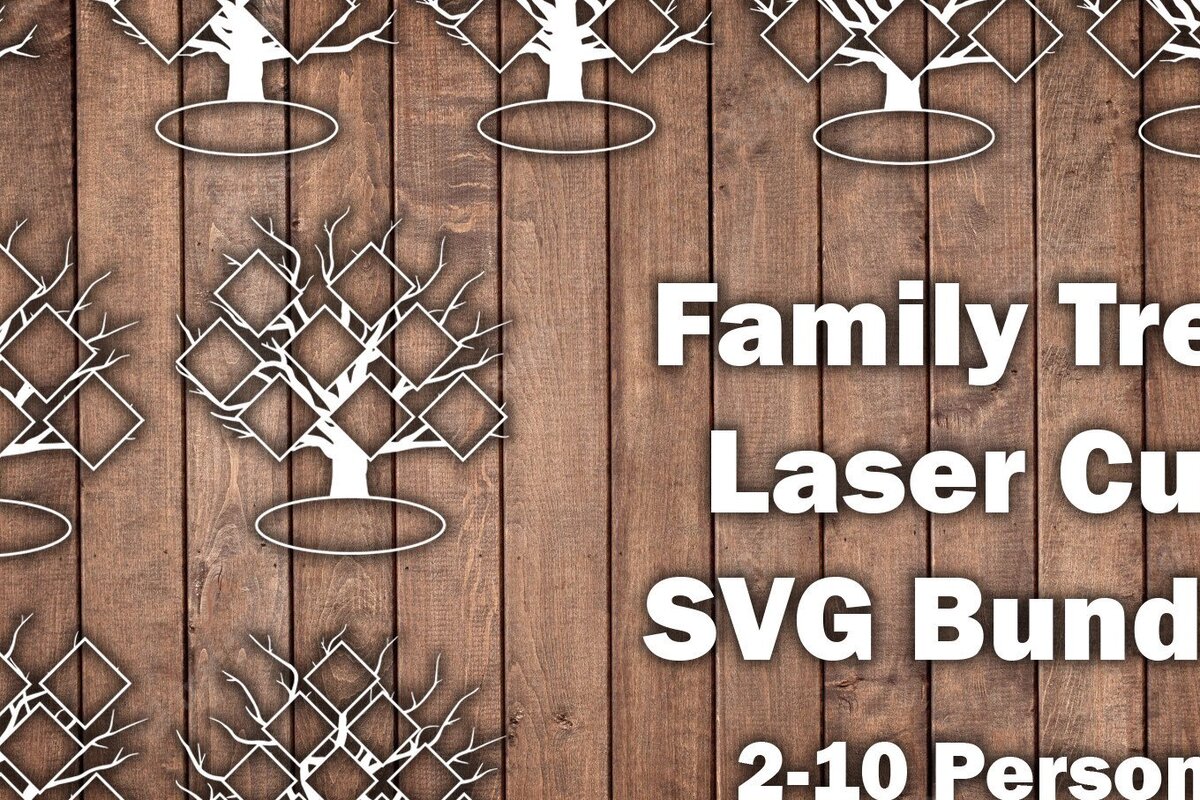 Intra απο ξύλο plywood 3mm-4mm πάχος - Πακέτο  Οικογενειακό Δέντρο Laser/Ξυλοκόψιμο Δίασταση 30x20 cm INTRAFABR-37350374